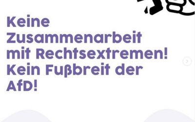 Keine Zusammenarbeit mit Rechtsextremen statement mit Dr. Anna Köbberling MdL